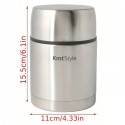 Thermos Portavivande termico per alimenti 750 ml acciaio inox caldo e freddo