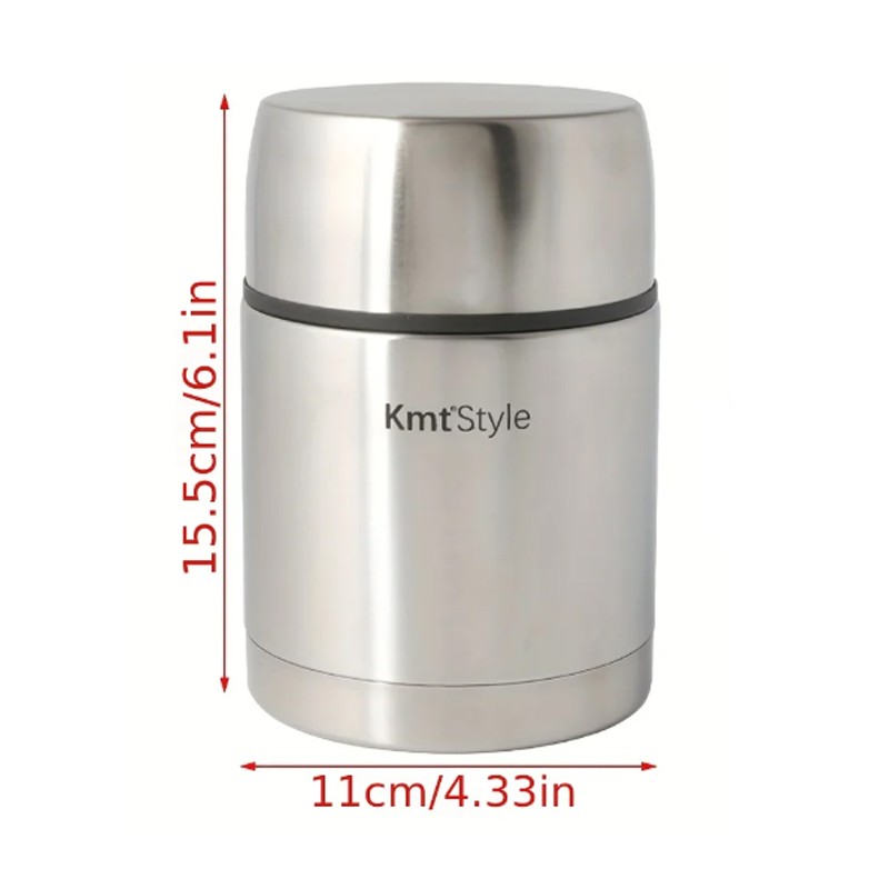 Kmt Style Thermos Portavivande termico per alimenti 750 ml acciaio