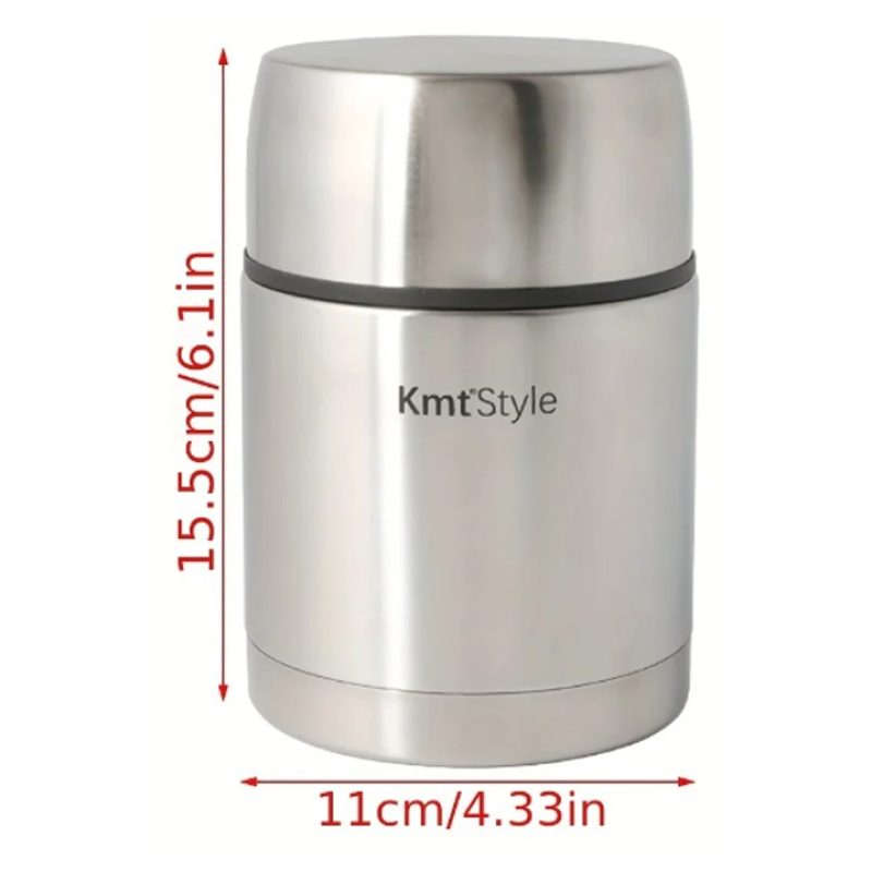 Kmt Style Thermos Portavivande termico per alimenti 750 ml acciaio ...