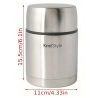 Kmt Style Thermos Portavivande termico per alimenti 750 ml acciaio ...