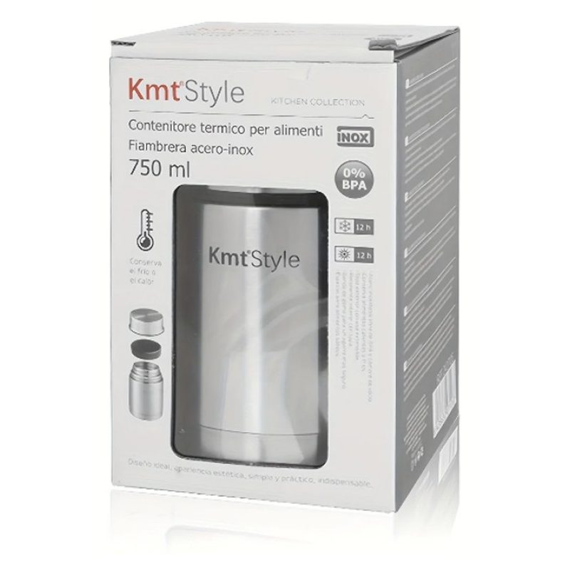 Kmt Style Thermos Portavivande termico per alimenti 750 ml acciaio ...