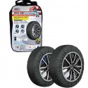 Set 2 Catene da Neve Tessuto kit Calze Omologate EN 16662-1 Auto per Pneumatici