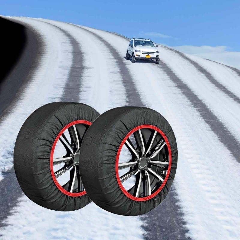 Kmt Style Set 2 Catene da Neve Tessuto kit Calze Omologate EN 16662...