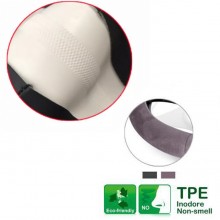 Coprivolante auto grigio antiscivolo presa comfort dim. 38x8,5 cm copri sterzo