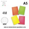 Pigna Set 10 Quaderni Pigna Monocromo in formato A5 Quadretti 4MM c...