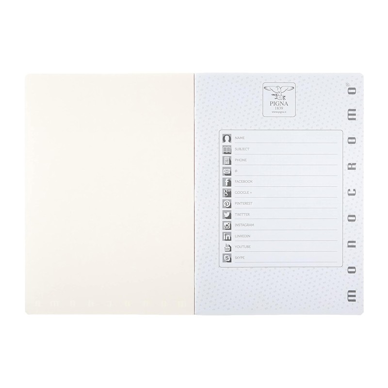Pigna PIGNA MONOCROMO Quaderno A5 Rigatura a quadretti 5 mm colori ...