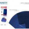Harty 200 Fogli Carta carbone carbonio foglio autocopiante blu rica...