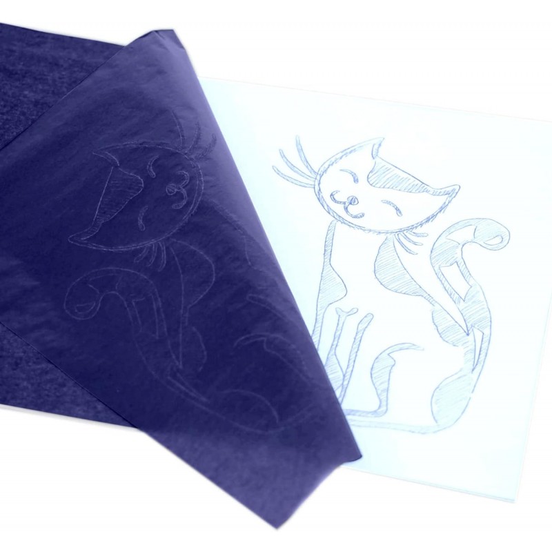 Harty 200 Fogli Carta carbone carbonio foglio autocopiante blu rica...
