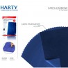 Harty 200 Fogli Carta carbone carbonio autocopiante blu ricalco cop...