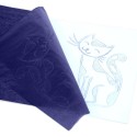 200 Fogli Carta carbone carbonio autocopiante blu ricalco copiativa 21x32,2 cm