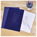 200 Fogli Carta carbone carbonio autocopiante blu ricalco copiativa 21x32,2 cm