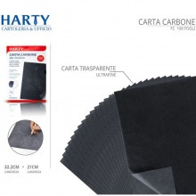 200 Fogli Carta carbone carbonio autocopiante nera ricalco copiativa 21x32,2 cm