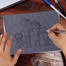 200 Fogli Carta carbone carbonio autocopiante nera ricalco copiativa 21x32,2 cm