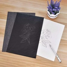 200 Fogli Carta carbone carbonio autocopiante nera ricalco copiativa 21x32,2 cm