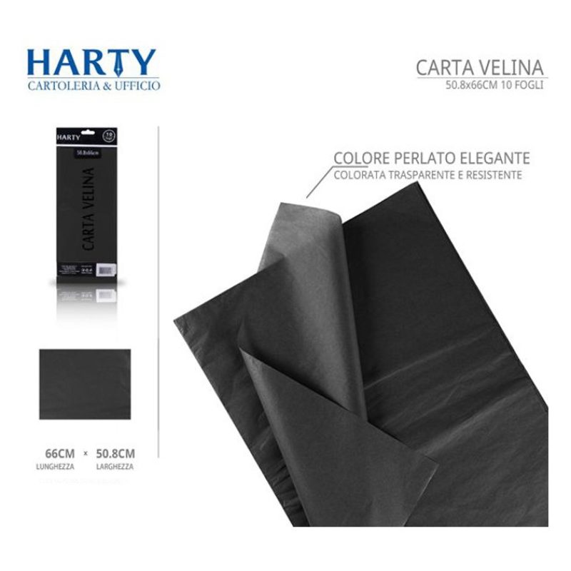 Harty 120 Fogli di carta velina colorata 50,8x66 cm imballaggio rie...