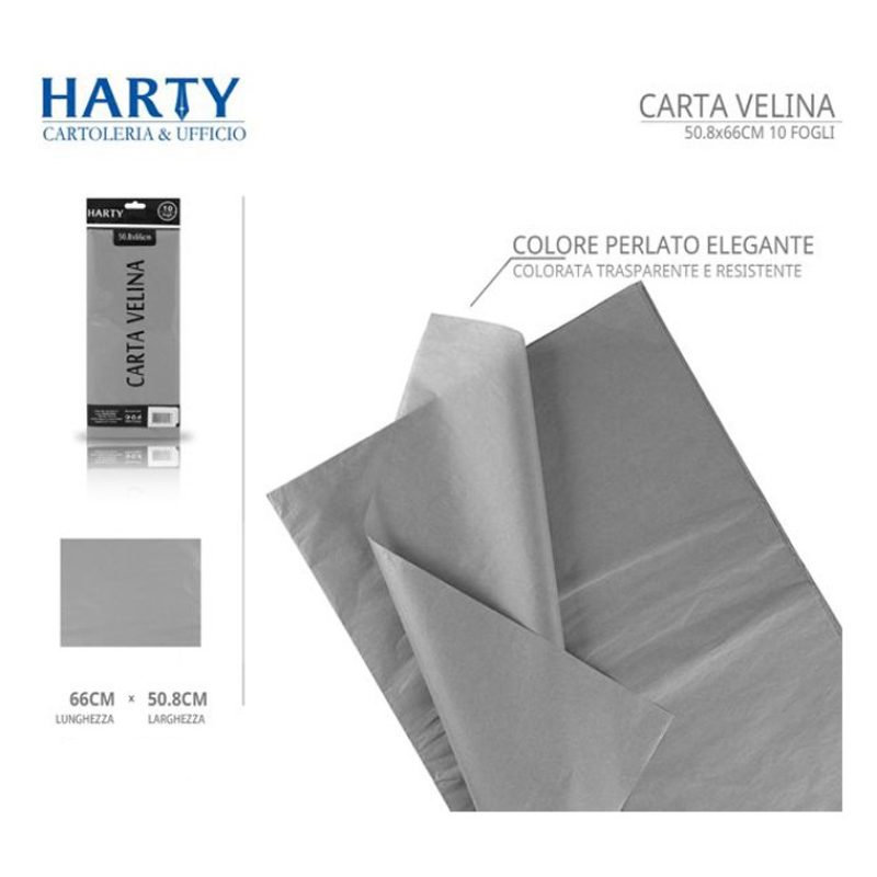 Harty 120 Fogli di carta velina colorata 50,8x66 cm imballaggio rie...