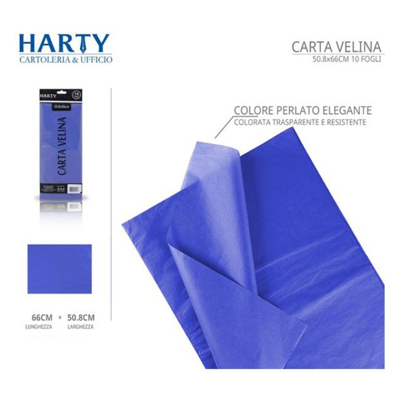 Harty 120 Fogli di carta velina colorata 50,8x66 cm imballaggio rie...