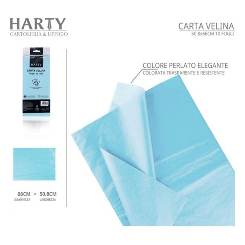Harty 120 Fogli di carta velina colorata 50,8x66 cm imballaggio rie...