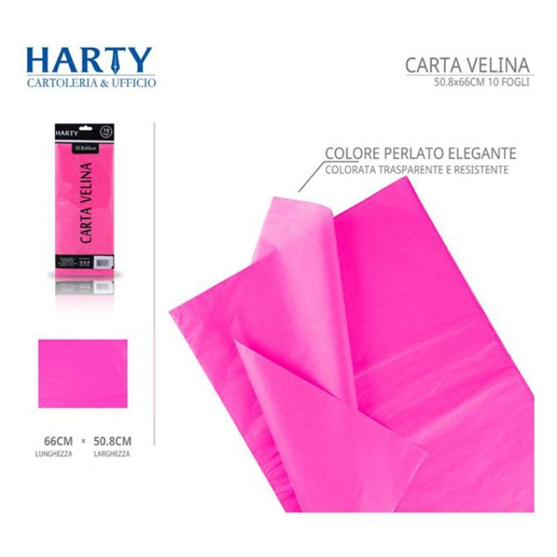 Harty 120 Fogli di carta velina colorata 50,8x66 cm imballaggio rie...