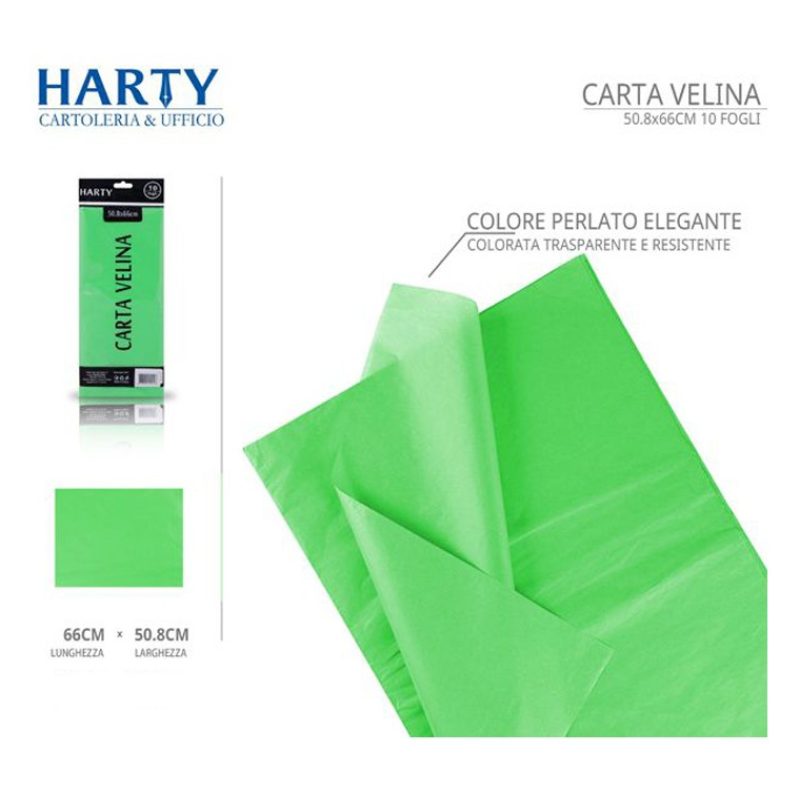 Harty 120 Fogli di carta velina colorata 50,8x66 cm imballaggio rie...