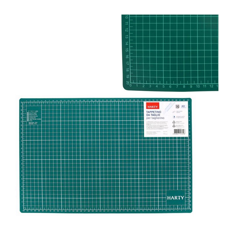2PZ Foglio tappetino da taglio lavori di precisione hobby in PVC bricolage A4