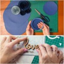 2PZ Foglio tappetino da taglio lavori di precisione hobby in PVC bricolage A4