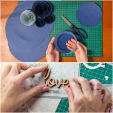 2PZ Foglio tappetino da taglio lavori di precisione hobby in PVC bricolage A4