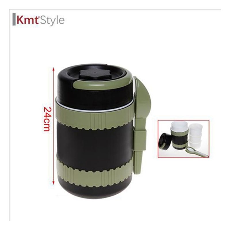 Kmt Style Portavivande thermos termico porta pranzo 1,8L per alimen...