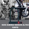Kmt Style Lucchetto ad U Catena Antifurto per bici blocco ruote bic...