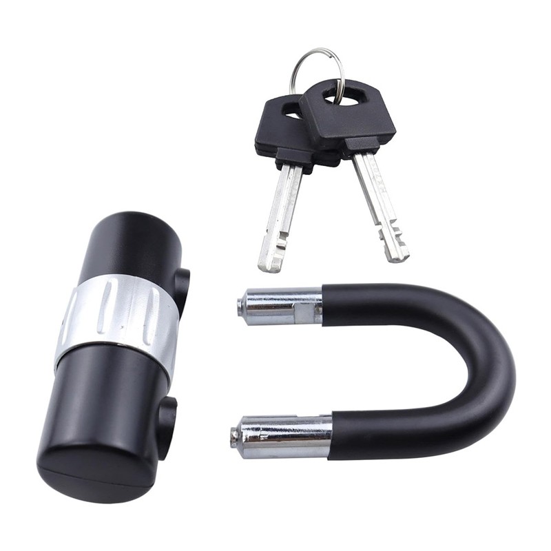 Lucchetto Arco U Bloccadisco Blocca Catena Moto Scooter Bici Quad 1.3x10cm