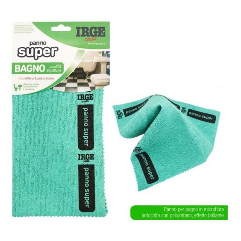 IRGE 4 Panno In Microfibra 30x30cm Pulizia per Bagno Sanitari lavan...