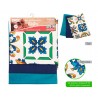 IRGE Set 3 strofinacci IRGE Vietri canavacci cucina 100% cotone ris...