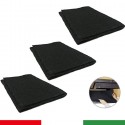 Filtro per cappa antigrasso panno Cucina Universale Nero misura 80x40 cm 3PZ