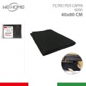 Filtro per cappa antigrasso panno Cucina Universale Nero misura 80x40 cm 3PZ