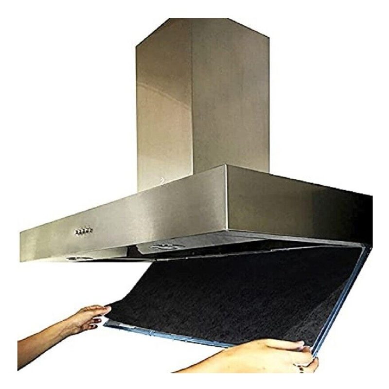 WeHome Filtro per cappa antigrasso panno Cucina Universale Nero mis...