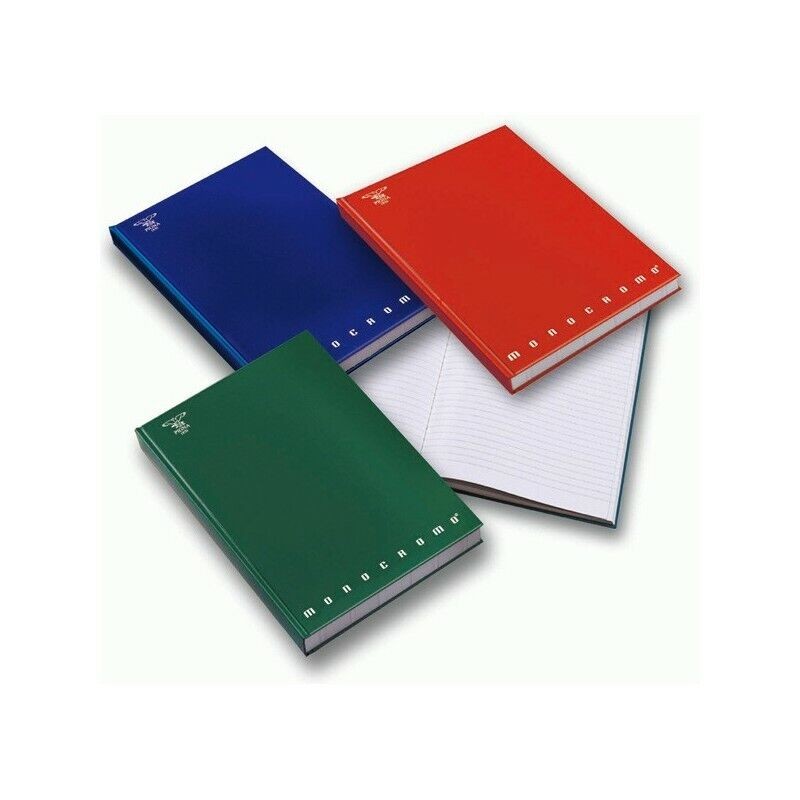 Quaderno A4 Cartonato 5 pezzi 60 Fg. da 80 gr. 1 rigo MONOCROMO PIGNA  colorati