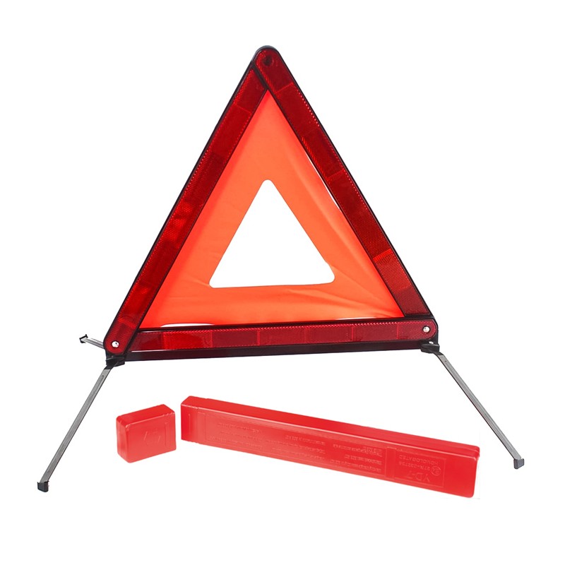 Triangolo + custodia Emergenza stradale sicurezza incidente catarifrangente auto