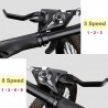 Kmt Style Coppia Comandi cambio bici + leve freno 3X8 per biciclett...