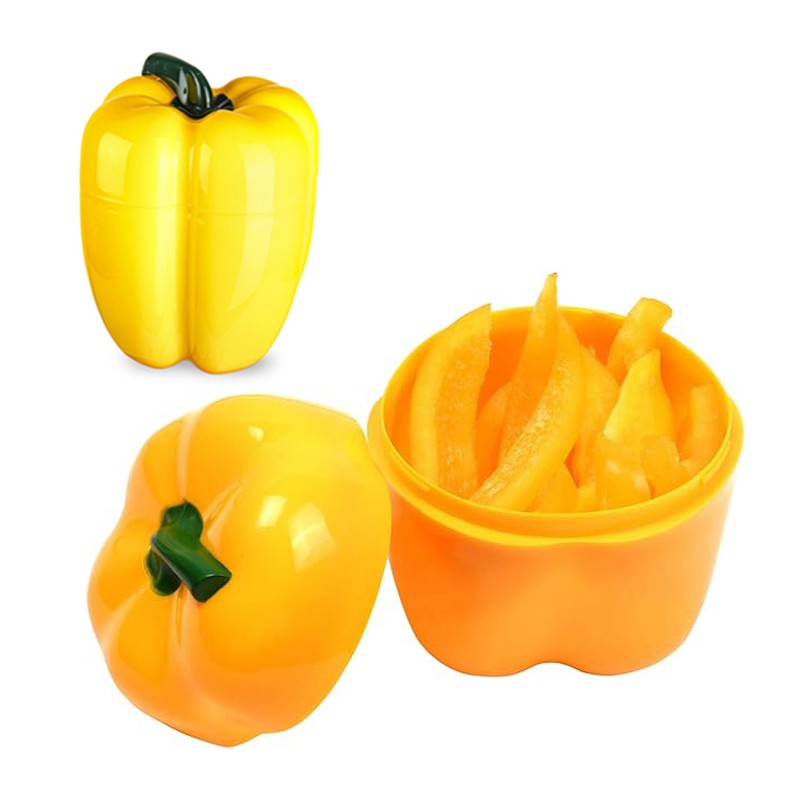 Contenitore porta salva freschezza peperone 2PZ in plastica BPA Free Protegge
