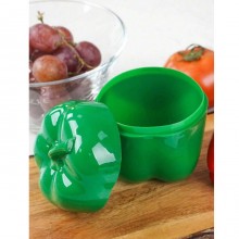 Contenitore porta salva freschezza peperone 2PZ in plastica BPA Free Protegge
