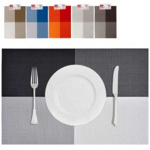 Set 12 Tovagliette americane plastica antimacchia PVC colazione 30x45cm lavabili