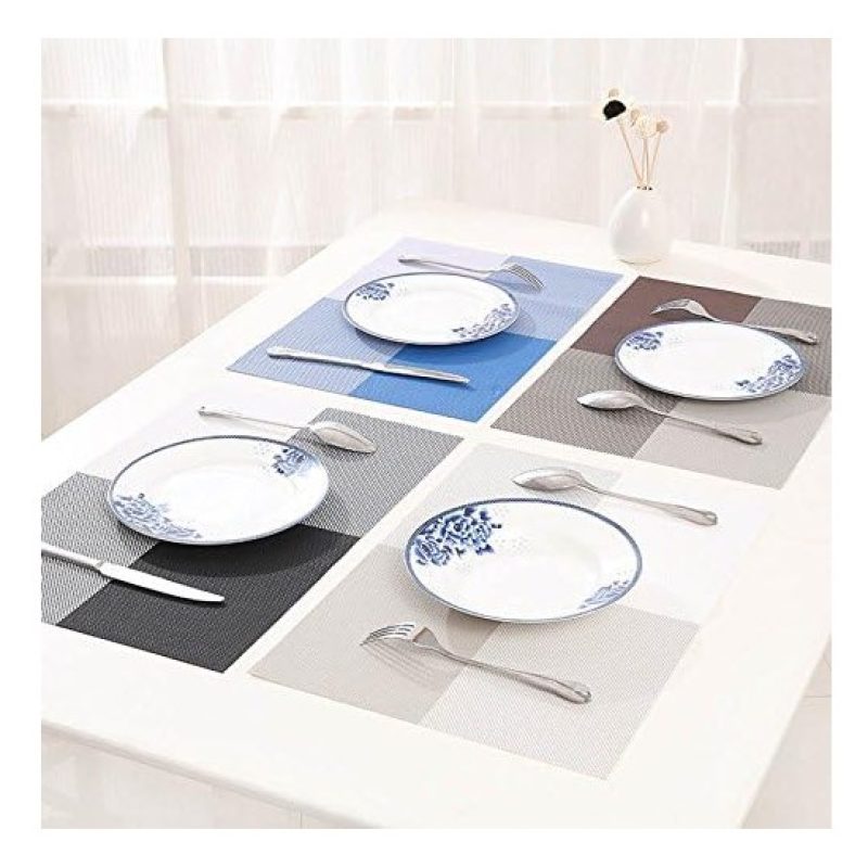 Set 12 Tovagliette americane plastica antimacchia PVC colazione 30x...