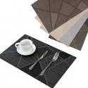 Set 12 pezzi Tovagliette americane in PVC antimacchia colazione 30x45cm lavabili