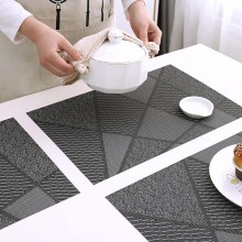 Set 12 pezzi Tovagliette americane in PVC antimacchia colazione 30x45cm lavabili