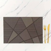 Set 12 pezzi Tovagliette americane in PVC antimacchia colazione 30x45cm lavabili