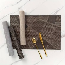 Set 12 pezzi Tovagliette americane in PVC antimacchia colazione 30x45cm lavabili