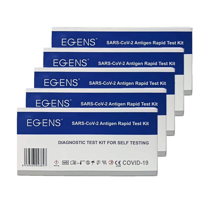5 Tamponi Igienici Nasali Self RapidTest per COVID-19 EGEN Sscadenza 08-2024