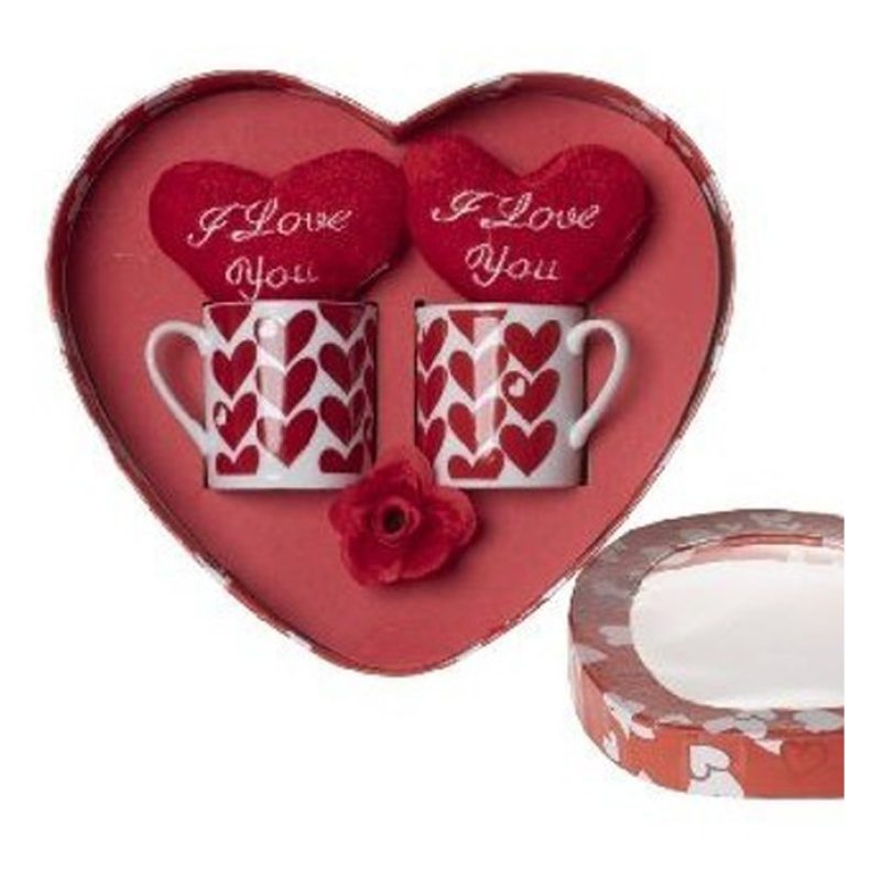 Hongu Tazza Regalo con Cuori e Peluche Amore San Valentino set I Lo...