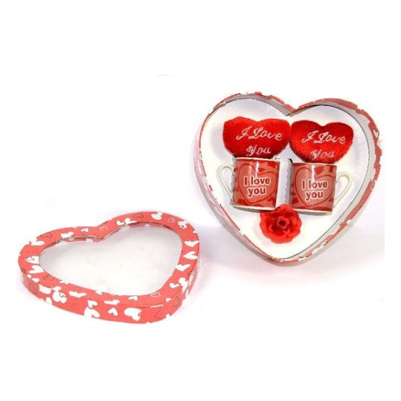 Hongu Tazza Regalo con Cuori e Peluche Amore San Valentino set I Lo...