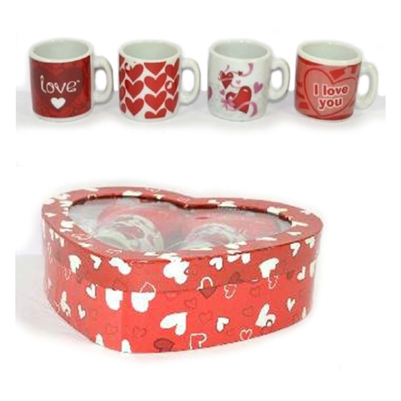 Hongu Tazza Regalo con Cuori e Peluche Amore San Valentino set I Lo...